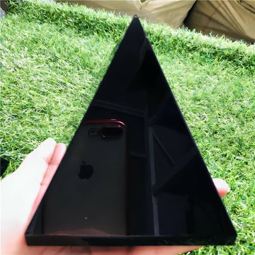 Natural Obsidian Healing Pyramid Natural Mineral Crystal Point Pyramid Natural Obsidian Quartz Stone Decoration Crystals